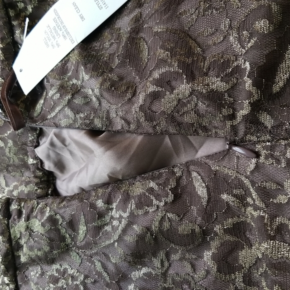 Papell Studio metallic lace skirt size M NWT - Picture 6 of 8